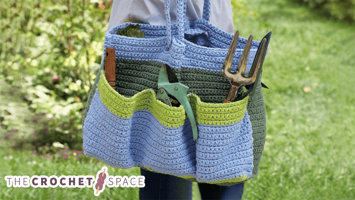 Crochet Garden Bag || thecrochetspace.com