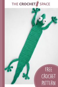 crochet gecko bookmark || editor