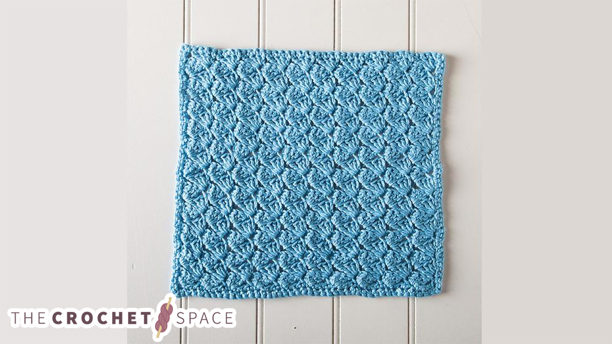 Crochet Glacial Spa Cloth || thecrochetspace.com