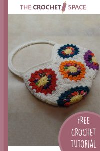 crochet granny square handbag || editor