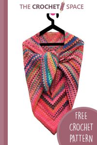 crochet granny square summer scarf || editor