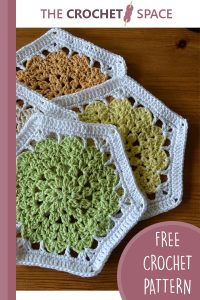 crochet hexagon cushions || editor