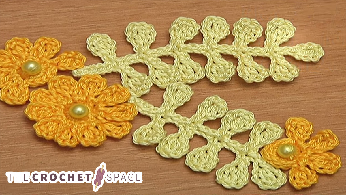 crochet irish flower lace || editor
