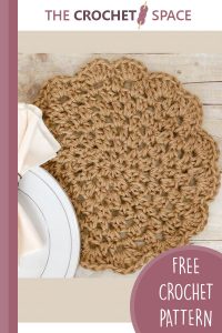 crochet jute placemats with a rustic style || editor