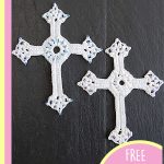 [FREE Pattern] Crochet Lace Cross. Two religious crosses || thecrochetspace.com