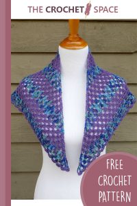 crochet larkspur shawlette || editor