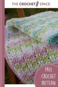 crochet leaping stripes and blocks blanket || editor