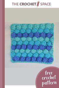 crochet little bubbles dishcloth || editor