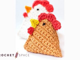 Crochet Little Chick Bean Bags || thecrochetspace.com