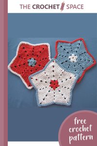 crochet little star dishcloth || editor