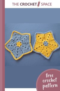 crochet little star dishcloth || editor