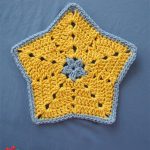 Crochet Little Star Dishcloth. One star shaped dishcloth || thecrochetspace.com