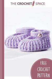 crochet mary-jane baby booties || editor