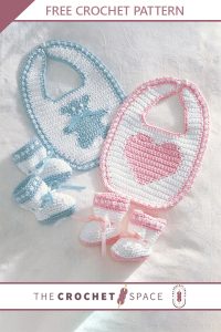 crochet matching baby set || editor