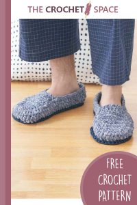 crochet men’s slippers || editor