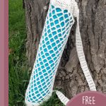 crochet mesh yoga mat bag || editor