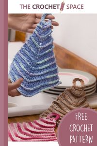 crochet mitered dishcloth || editor