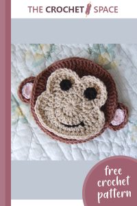 crochet monkey applique || editor