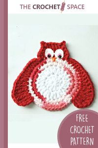 crochet olga owl coaster || editor