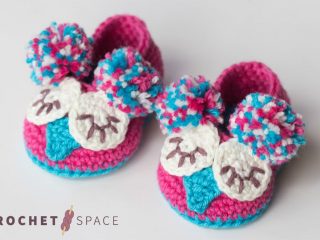 Crochet Owl Baby Booties