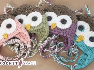 Crochet Owl Hat With Flaps