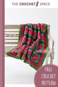 crochet petal pops blanket || editor