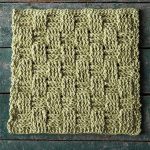 Crochet Picnic Basket Dishcloth . Square dishcloth || thecrochetspace.com