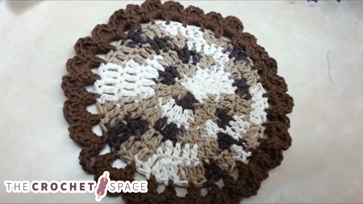 Crochet Pot Holder With Padded Liner