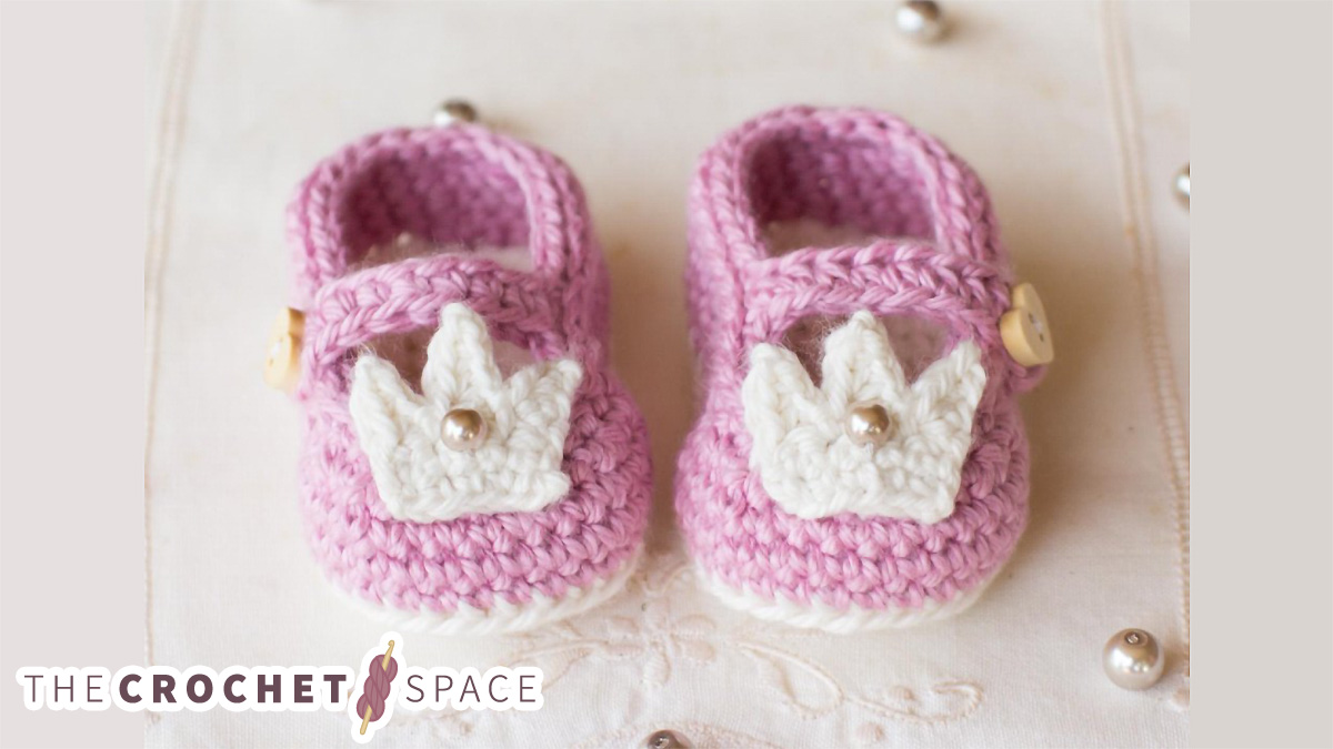 Crochet Princess Baby Booties