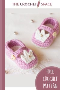 crochet princess baby booties || editor