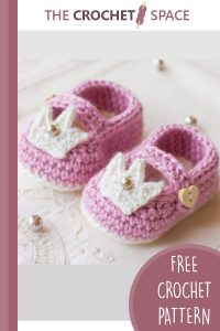 crochet princess baby booties || editor