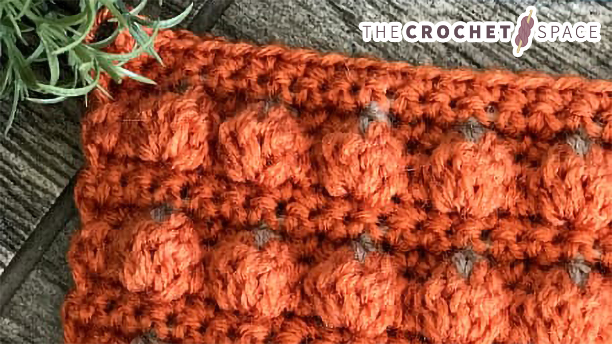 Crochet Pumpkin Patch Stitch || thecrochetspace.com