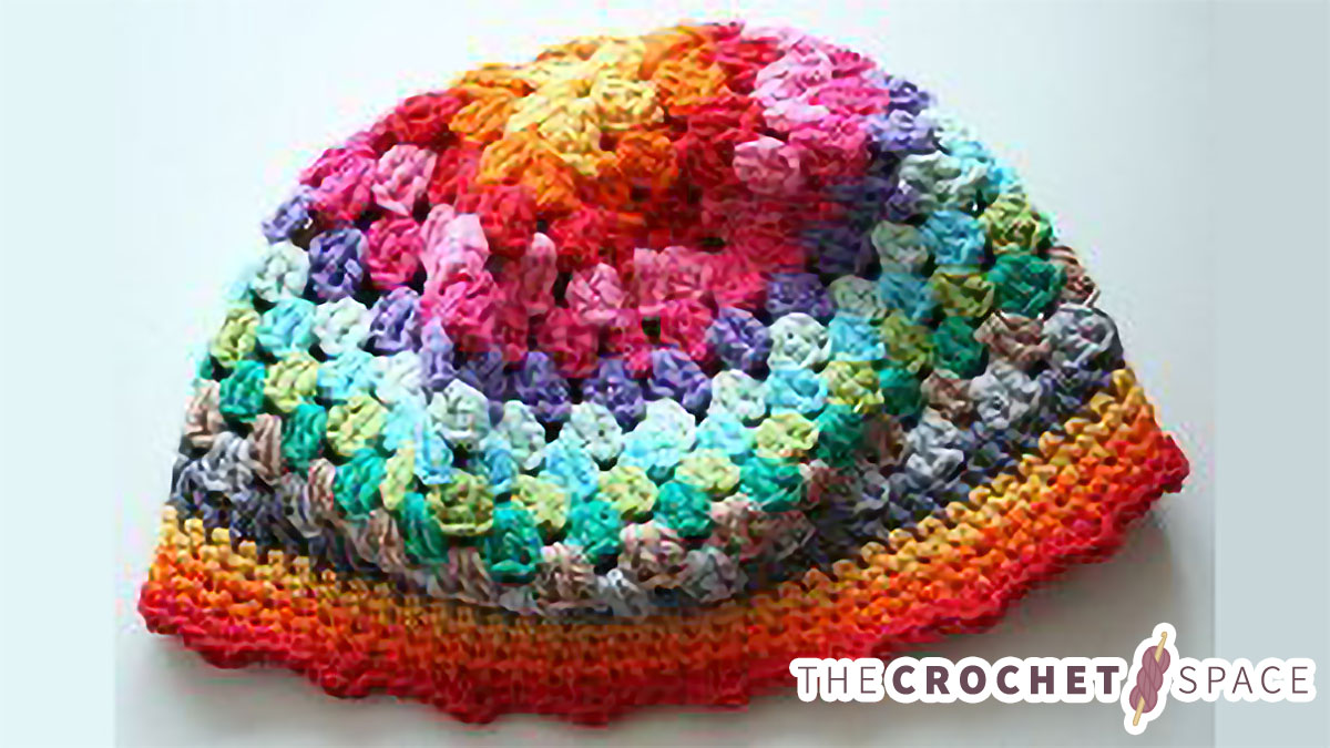 Crochet Rainbow Beanie