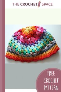 crochet rainbow beanie || editor
