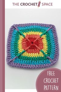 crochet rainbow dishcloth || editor