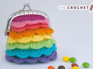 Crochet Rainbow Pouch