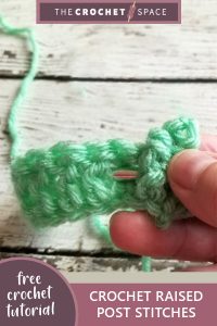 crochet raised post stitches || editor