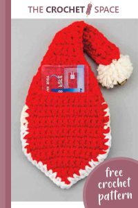 crochet santa card holder || editor