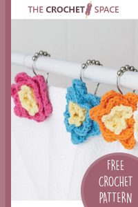 crochet shower flowers || editor