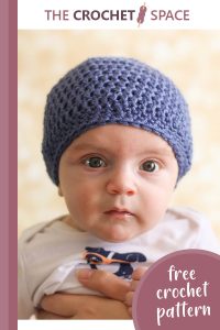 crochet slouchy baby beanie || editor