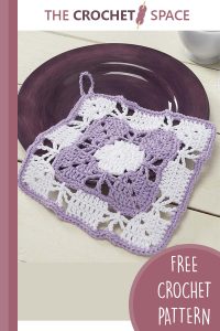 crochet snapdragon dishcloth || editor