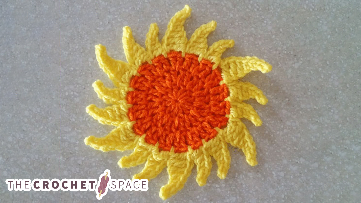 crochet solar flare coasters || editor