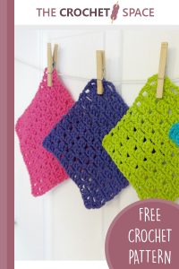 crochet sparkling clean dishcloths || editor