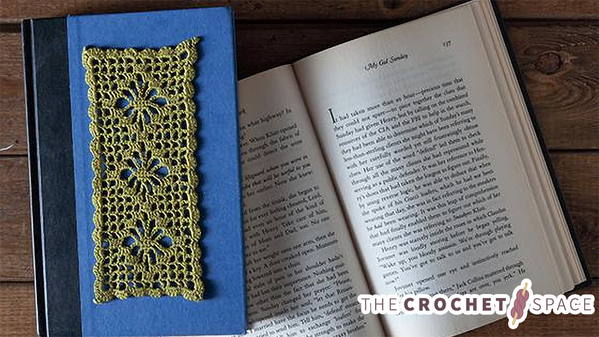 crochet spiderweb lace bookmark || editor