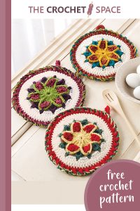 crochet star pot holders || editor