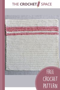 crochet striped washcloth || editor
