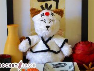 Crochet Super Sushi Cat || thecrochetspace.com