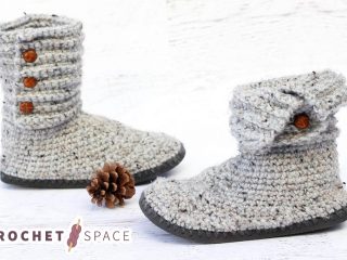 Crochet Sweater Boots With Flip Flop Soles
