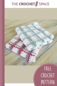 crochet tartan plaid wash cloths || editor
