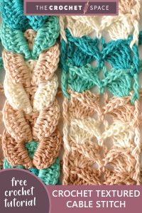 crochet textured cable stitch || editor